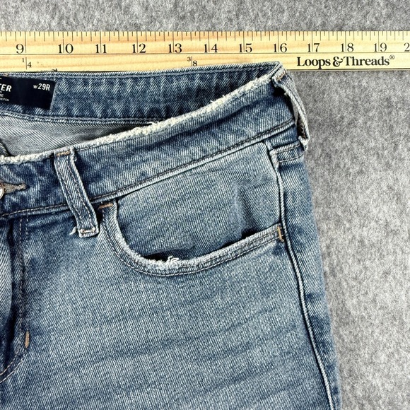 VTG Hollister Low Rise Flare Jeans Womens 8R W29 Medium Wash Stretch Bootcut - Picture 2 of 11